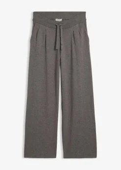 bonprix Bekleidung·Kleider|Hosen^Strick-Hose aus weichem Kaschmir-Mix grau meliert