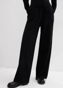 bonprix Hosen|Bekleidung·Kleider^Strick-Hose aus weichem Kaschmir-Mix schwarz