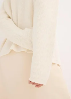 bonprix Pullover & Strickjacken|Strickmode^Strickjacke aus Baumwoll-Mix wollweiß