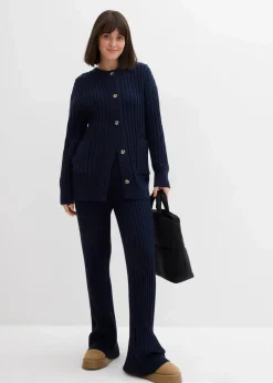 bonprix Bekleidung·Umstandsmode|Bekleidung·Jeans^Strickjacke aus softem Viskose-Mix dunkelblau