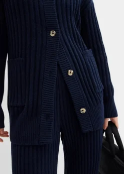 bonprix Bekleidung·Umstandsmode|Bekleidung·Jeans^Strickjacke aus softem Viskose-Mix dunkelblau