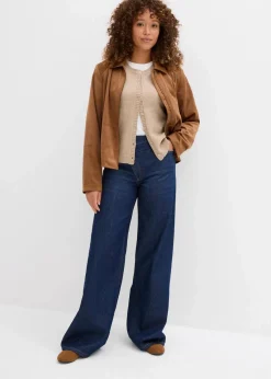 bonprix Bekleidung·Umstandsmode|Nachhaltigere Materialien^Strickjacke, Kurzarm beige meliert