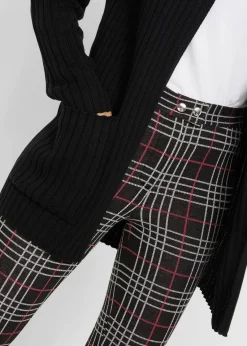 bonprix Bekleidung·Umstandsmode|Pullover & Strickjacken^Strickjacke mit Kapuze schwarz uni