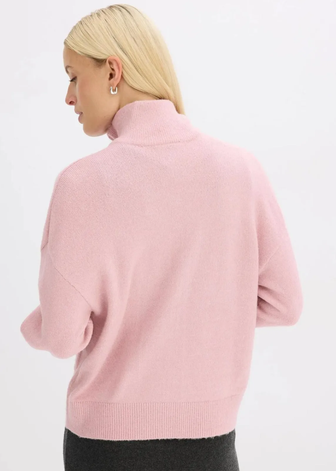 bonprix Bekleidung·Umstandsmode|Strickmode^Strickjacke mit Reißverschluss aschrosa