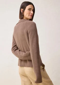 bonprix Bekleidung·Umstandsmode|Bekleidung·Jeans^Strickjacke mit Wolle lehmbraun