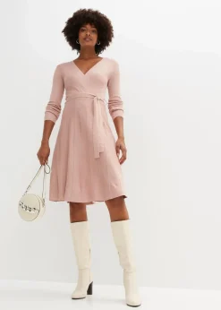 bonprix Kleider|Strickmode^Strickkleid rosa