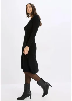bonprix Bekleidung·Umstandsmode|Bekleidung·Pullover & Strickjacken^Strickkleid schwarz