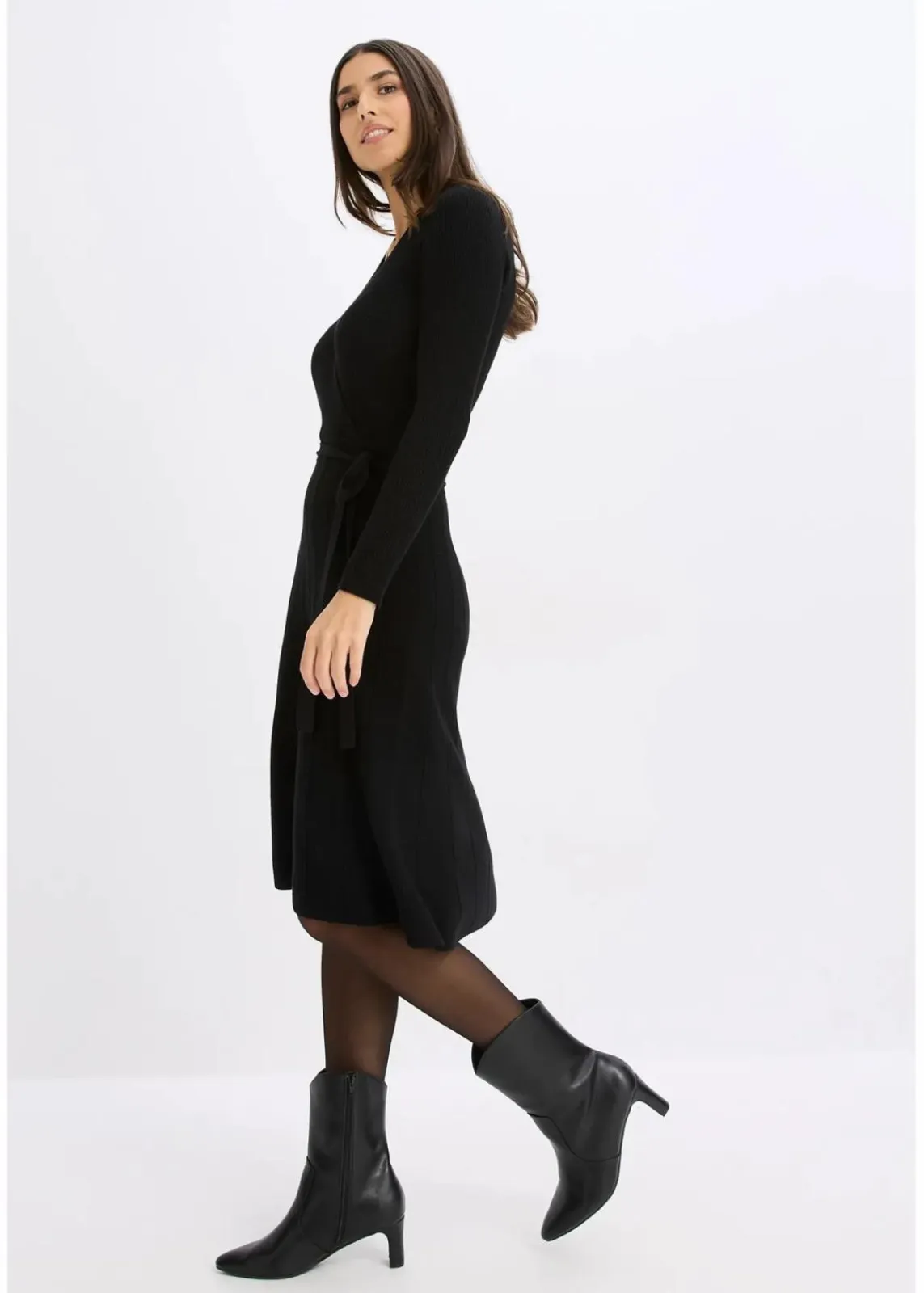 bonprix Bekleidung·Umstandsmode|Bekleidung·Pullover & Strickjacken^Strickkleid schwarz