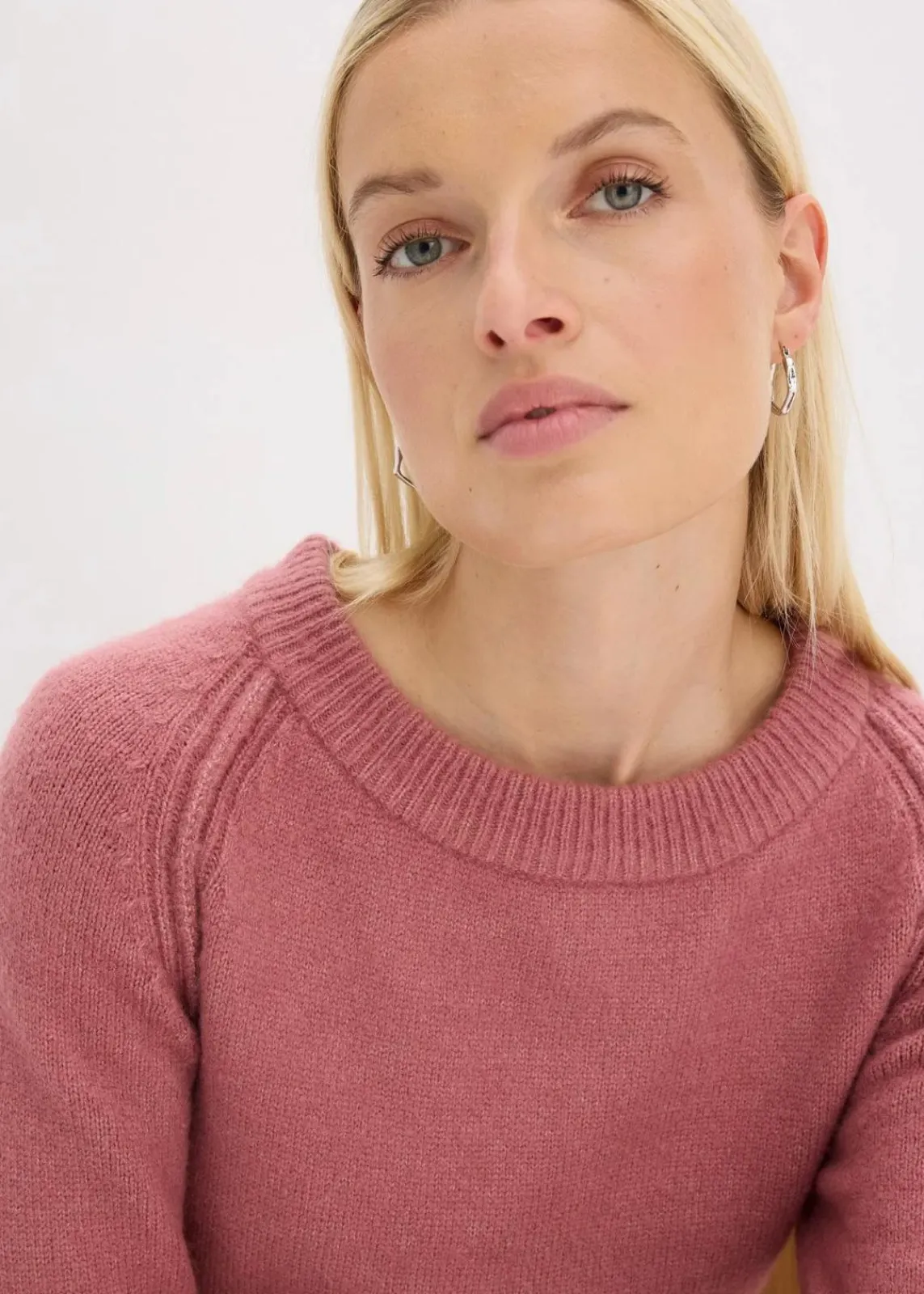 bonprix Kleider|Strickmode^Strickkleid softbeere meliert