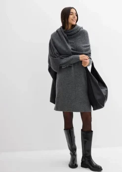 bonprix Bekleidung·Umstandsmode|Strickmode^Strickkleid anthrazit meliert