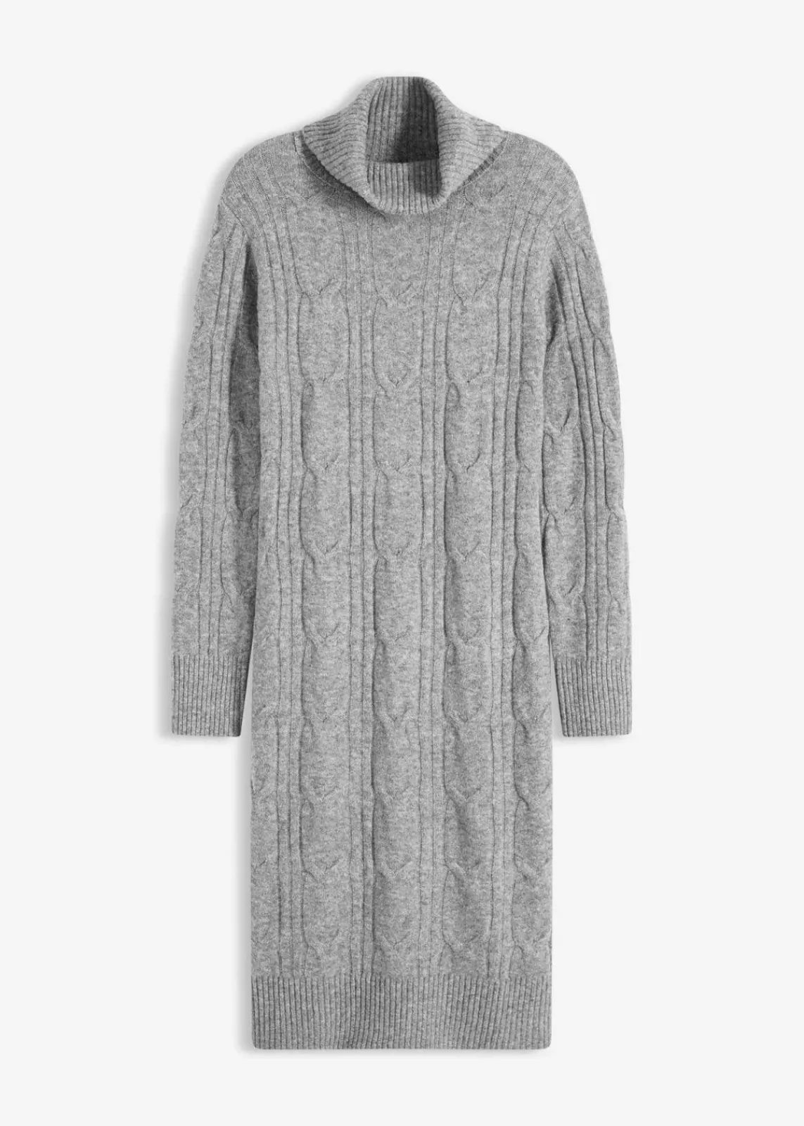 bonprix Bekleidung·Umstandsmode|Strickmode^Strickkleid grau meliert
