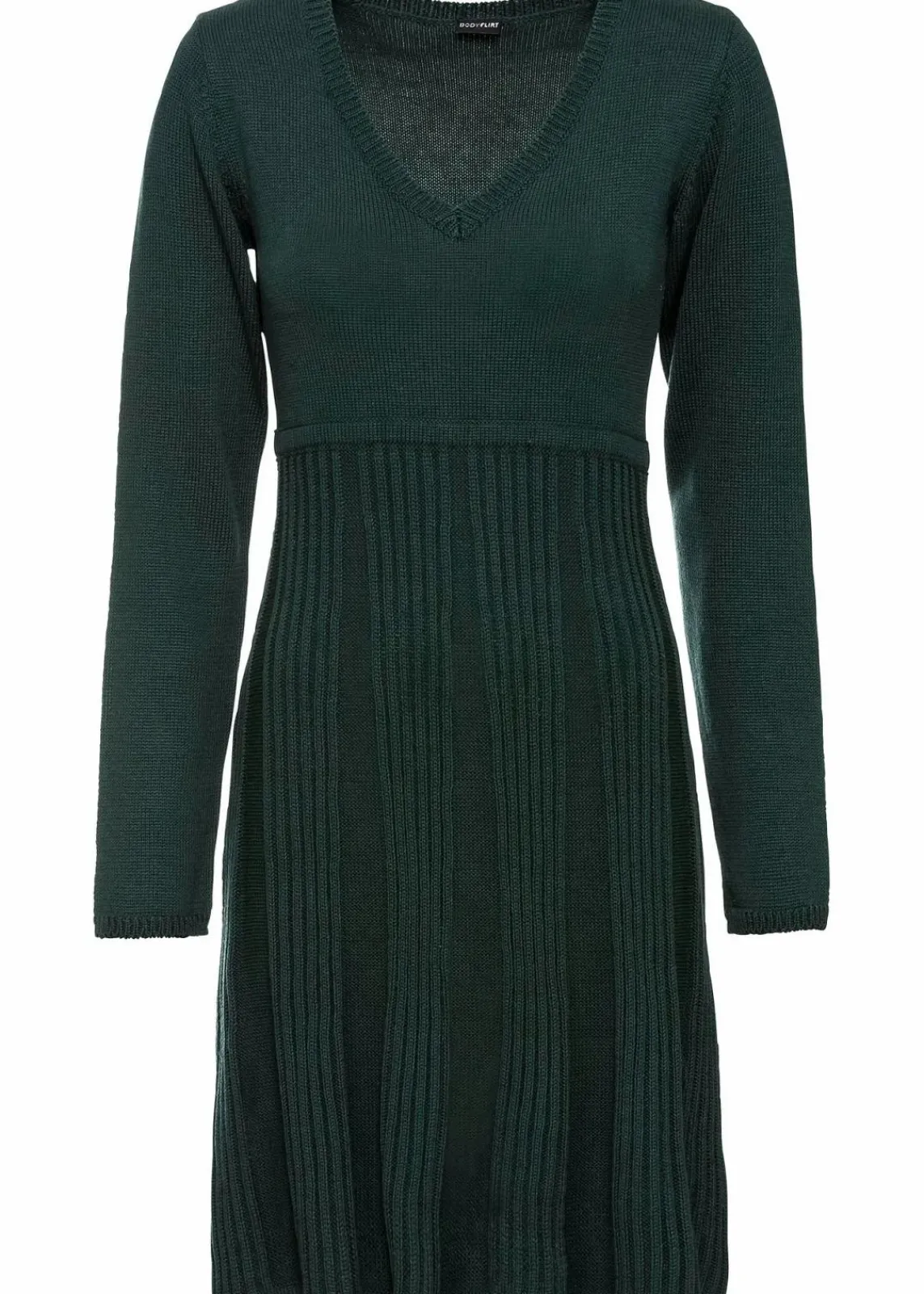 bonprix Bekleidung·Umstandsmode|Bekleidung·Pullover & Strickjacken^Strickkleid tiefgrün