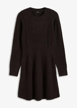 bonprix Bekleidung·Umstandsmode|Kleider^Strickkleid schwarz