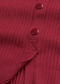 bonprix Bekleidung·Umstandsmode|Strickmode^Strickkleid aus softem Viskose-Mix pflaumenrot