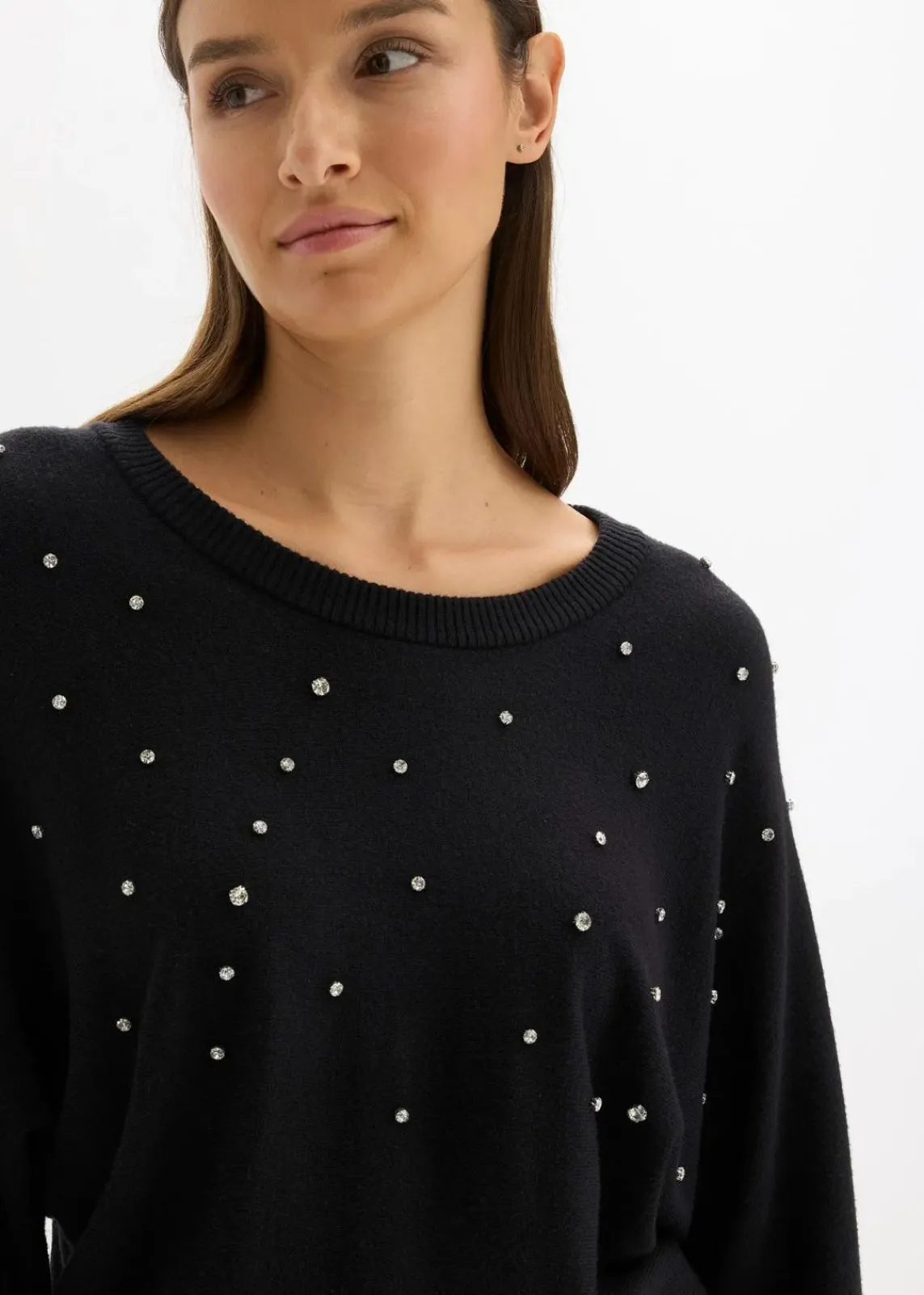bonprix Bekleidung·Umstandsmode|Bekleidung·Pullover & Strickjacken^Strickkleid aus softem Viskose-Mix schwarz