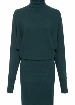 bonprix Bekleidung·Umstandsmode|Strickmode^Strickkleid aus Viskose-Mix petrolgrün