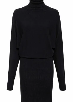 bonprix Bekleidung·Umstandsmode|Strickmode^Strickkleid aus Viskose-Mix schwarz