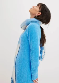 bonprix Bekleidung·Umstandsmode|Bekleidung·Pullover & Strickjacken^Strickkleid aus Viskose-Mix brilliantblau