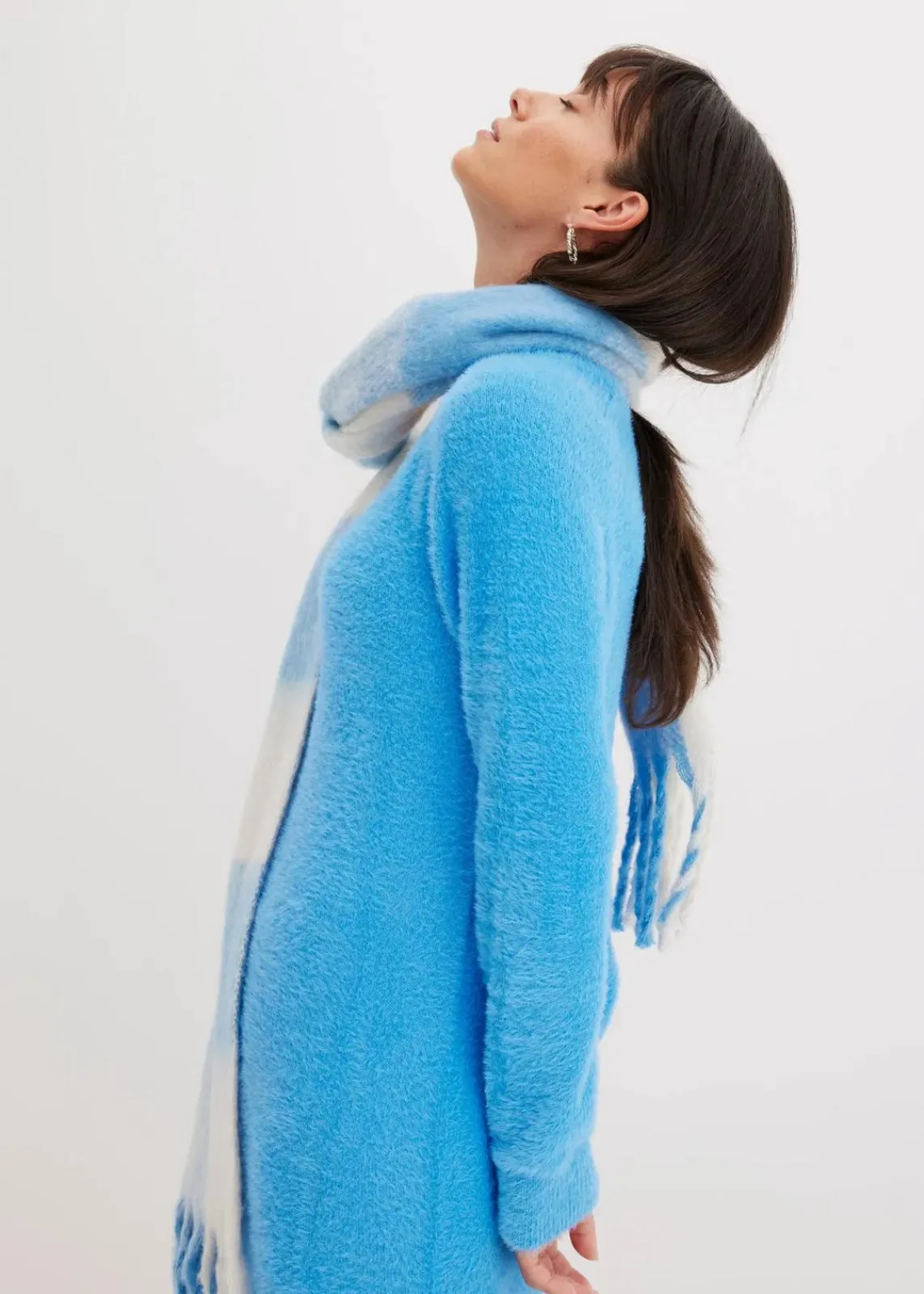 bonprix Bekleidung·Umstandsmode|Bekleidung·Pullover & Strickjacken^Strickkleid aus Viskose-Mix brilliantblau