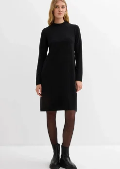 bonprix Bekleidung·Umstandsmode|Strickmode^Strickkleid in A-Linie schwarz