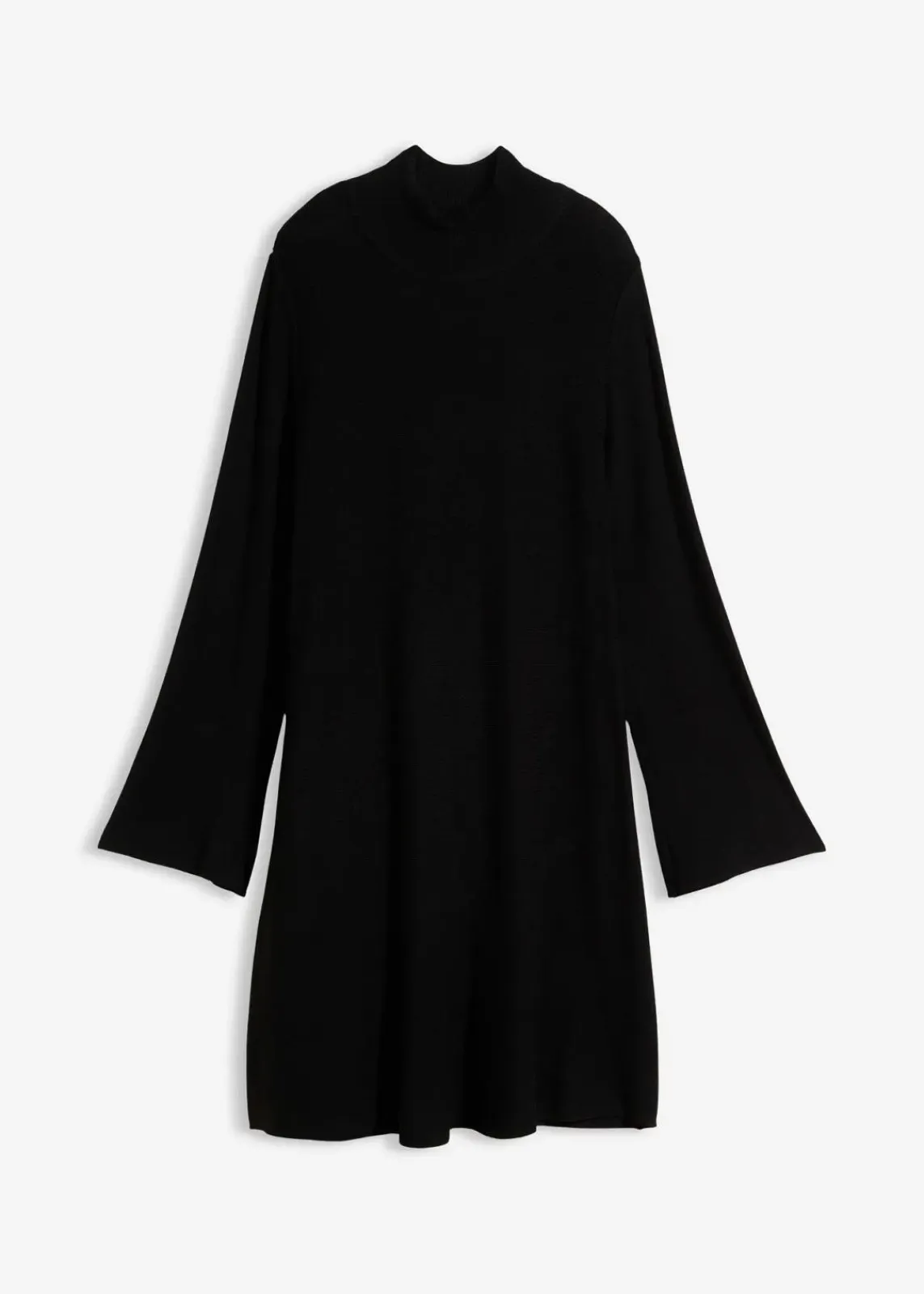 bonprix Bekleidung·Umstandsmode|Strickmode^Strickkleid in A-Linie aus Viskose-Mix schwarz