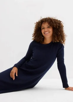 bonprix Bekleidung·Umstandsmode|Bekleidung·Röcke^Strickkleid in ausgestellter Form dunkelblau