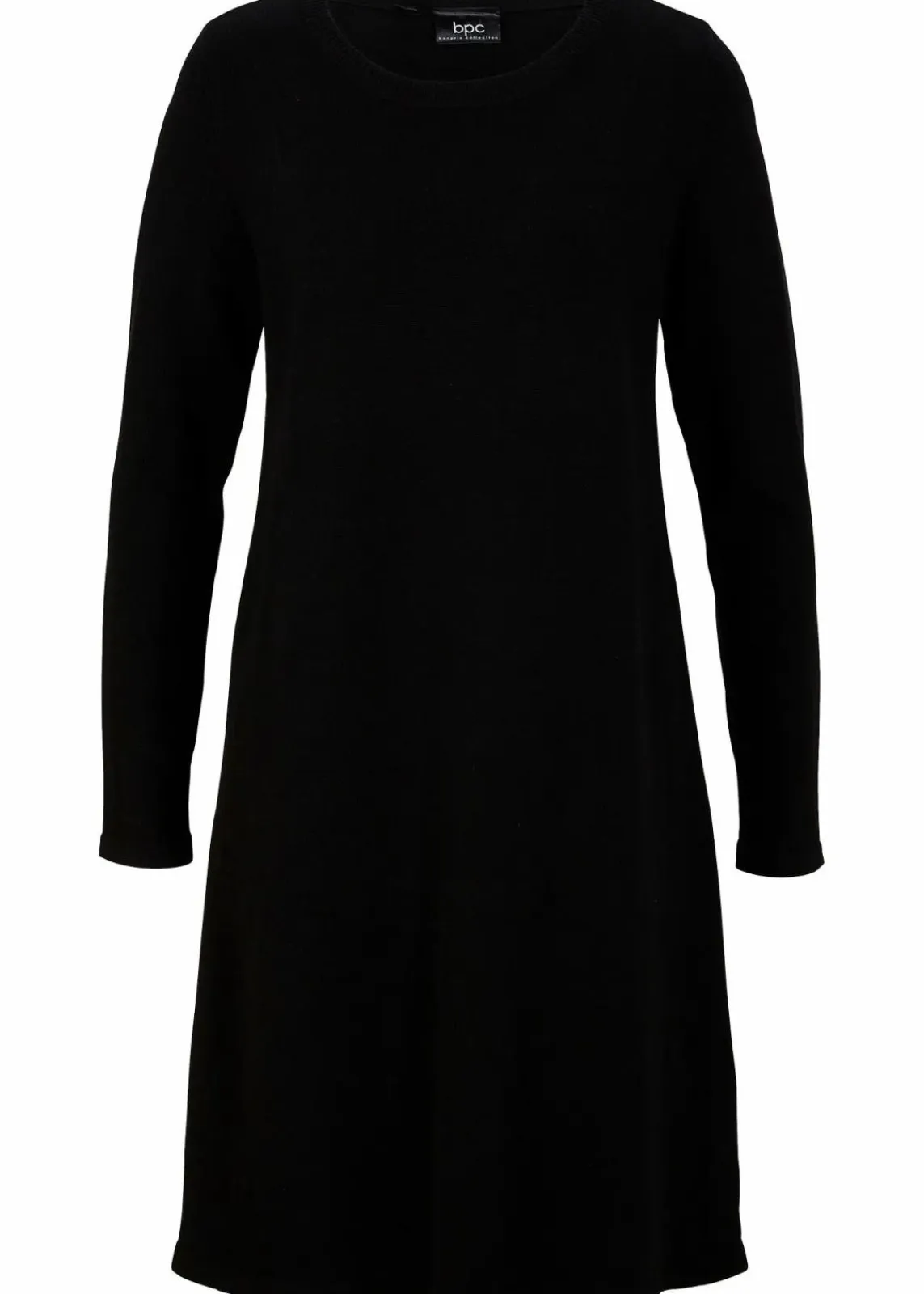bonprix Bekleidung·Umstandsmode|Kleider^Strickkleid mit recycelter Baumwolle schwarz