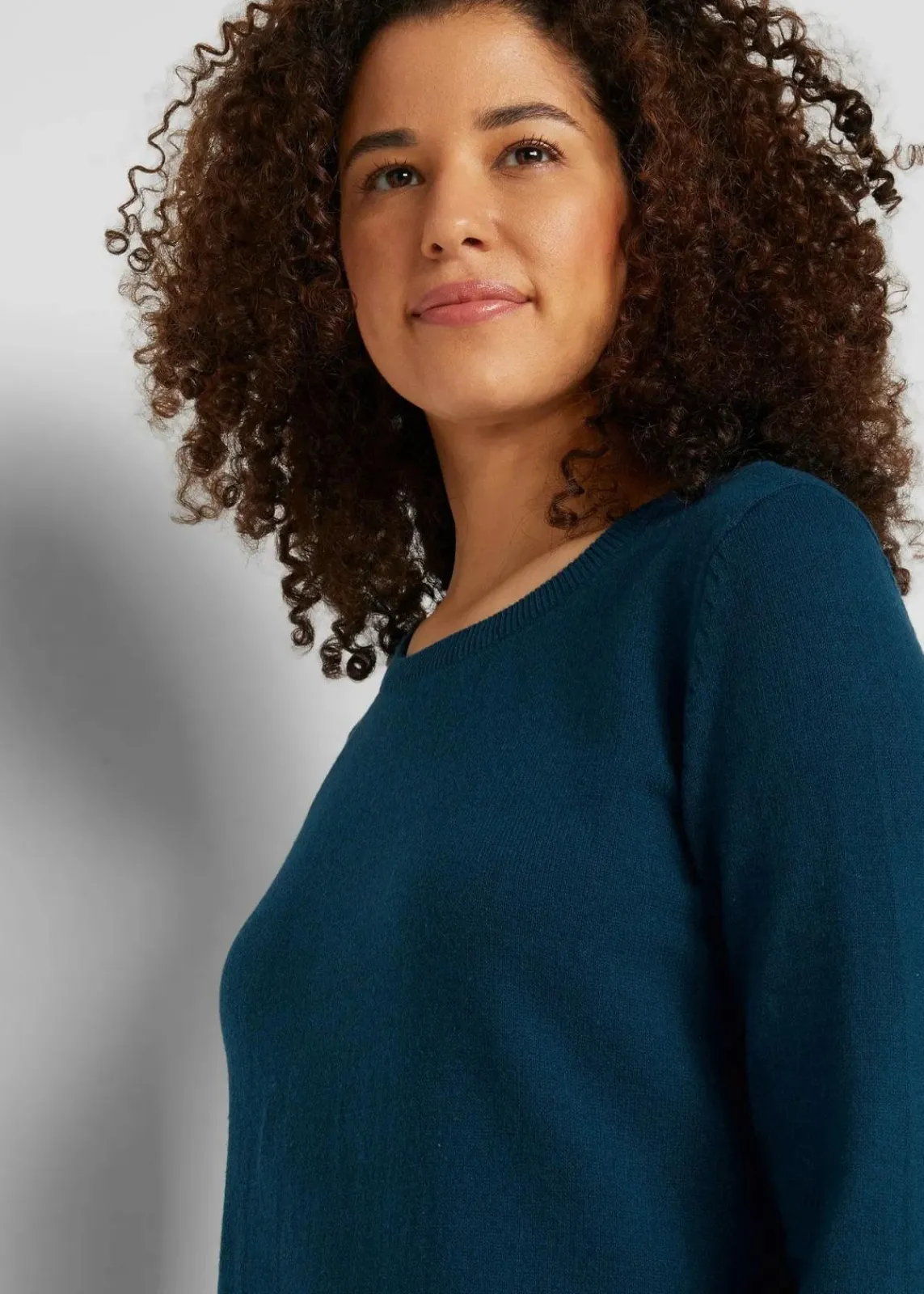 bonprix Bekleidung·Umstandsmode|Kleider^Strickkleid mit recycelter Baumwolle dunkelgrün