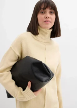 bonprix Bekleidung·Umstandsmode|Kleider^Strickkleid mit Ziernaht hellsand meliert