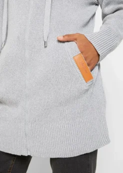 bonprix Bekleidung·Umstandsmode|Bekleidung·Jeans^Strickmantel hellgrau meliert