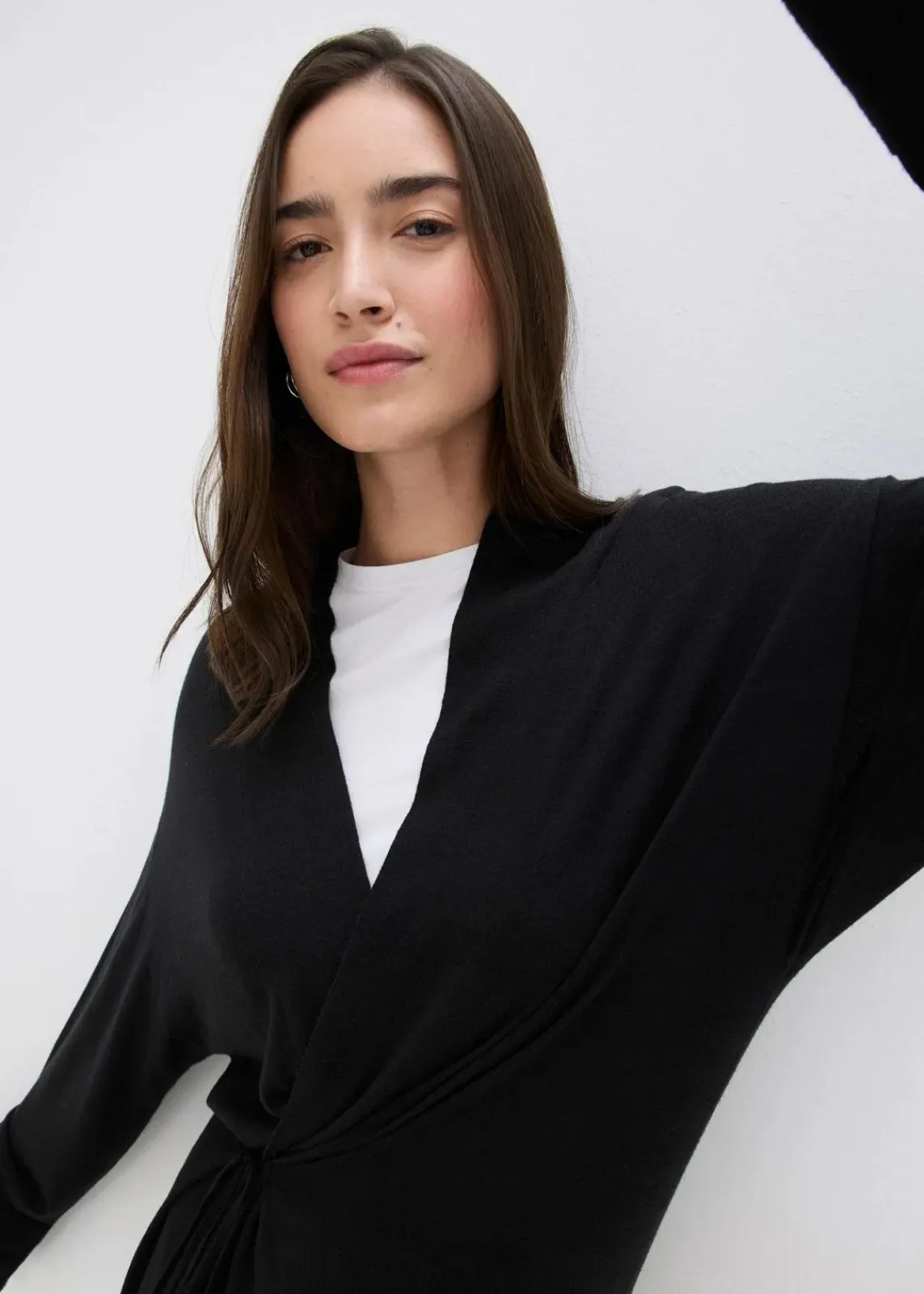 bonprix Bekleidung·Umstandsmode|Bekleidung·Jeans^Strickmantel aus softem Viskose-Mix schwarz