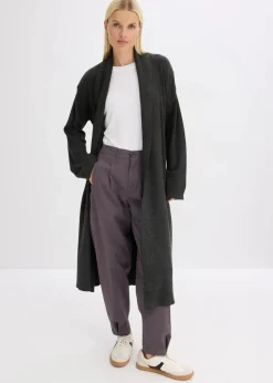bonprix Bekleidung·Umstandsmode|Bekleidung·Jeans^Strickmantel aus softem Viskose-Mix anthrazit meliert