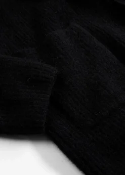 bonprix Bekleidung·Umstandsmode|Premium^Strickmantel mit Alpaka schwarz