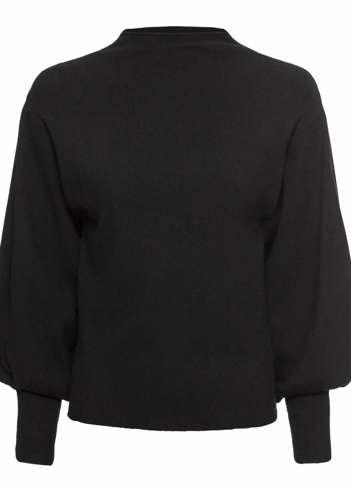 bonprix Bekleidung·Jeans|Pullover & Strickjacken^Strickpullover mit Ballonärmeln schwarz
