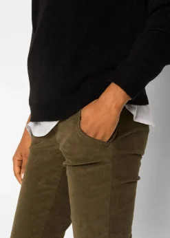 bonprix Pullover & Strickjacken|Basics^Strick-Pullover mit Rundhals-Ausschnitt schwarz