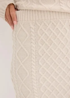 bonprix Bekleidung·Sportbekleidung|Zweiteiler & Sets^Strickrock beige meliert