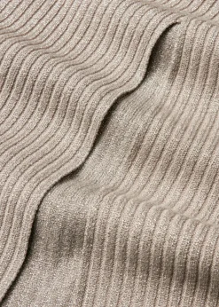 bonprix Bekleidung·Sportbekleidung|Röcke^Strickrock aus softem Viskose-Mix silber/naturstein