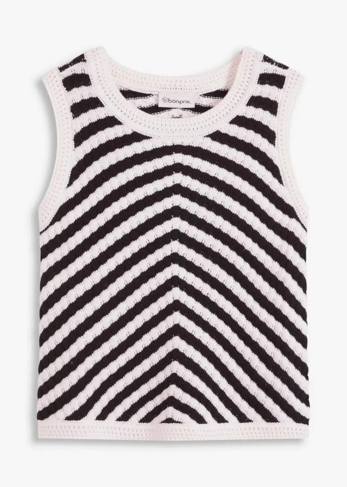 bonprix Bekleidung·Umstandsmode|Shirts & Tops^Stricktop schwarz/wollweiß sonstige
