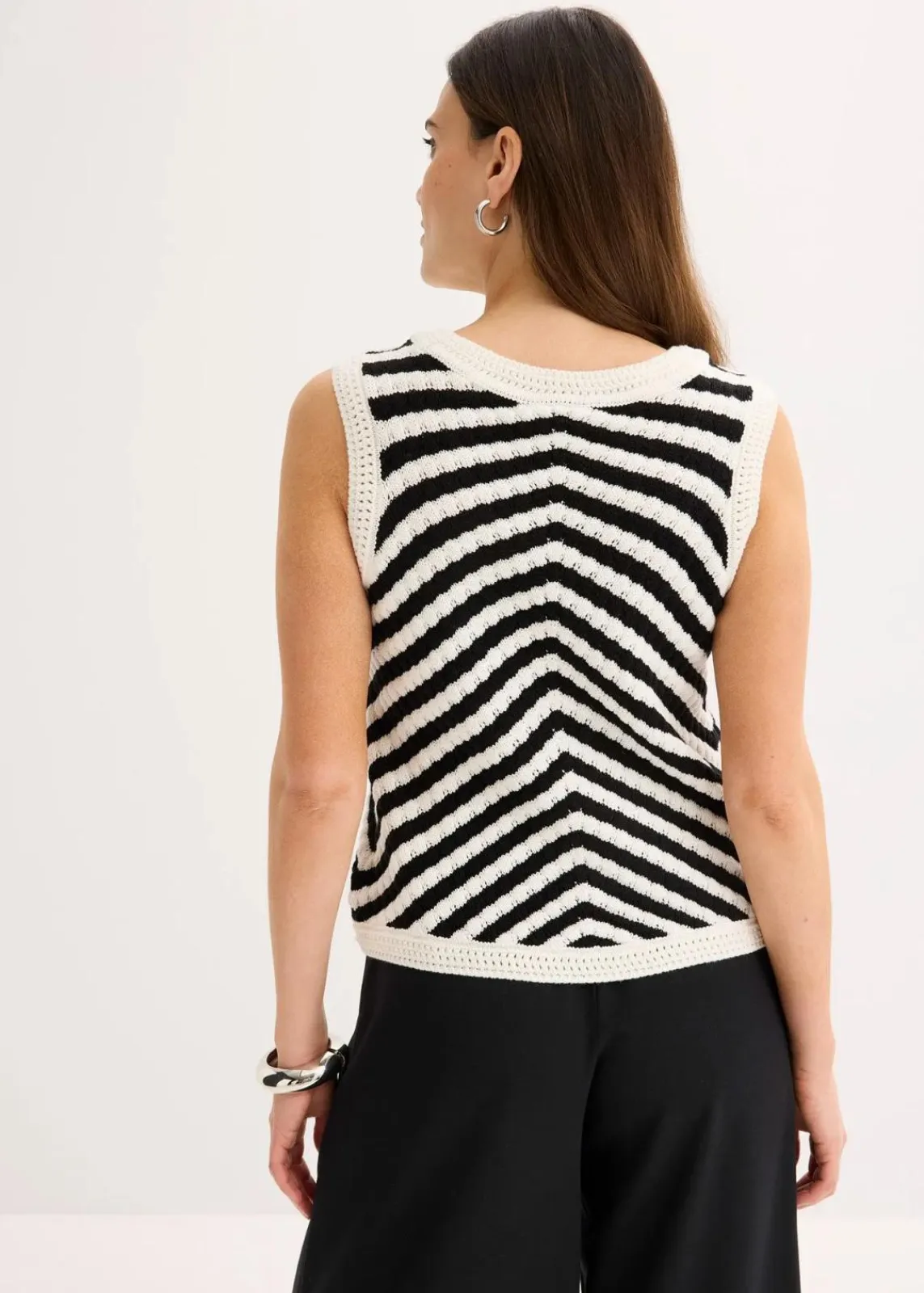 bonprix Bekleidung·Umstandsmode|Shirts & Tops^Stricktop schwarz/wollweiß sonstige