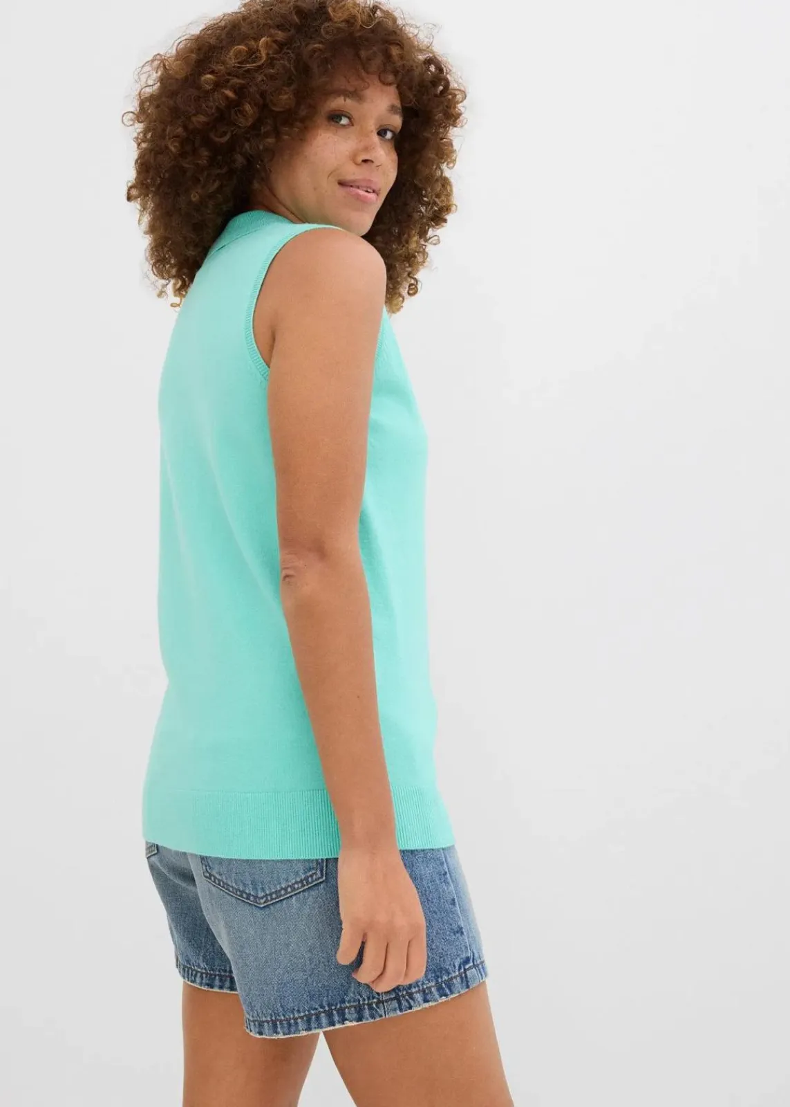 bonprix Bekleidung·Umstandsmode|Bekleidung·Röcke^Stricktop mentholblau