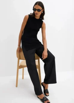 bonprix Bekleidung·Umstandsmode|Strickmode^Stricktop aus Viskose-Mix schwarz