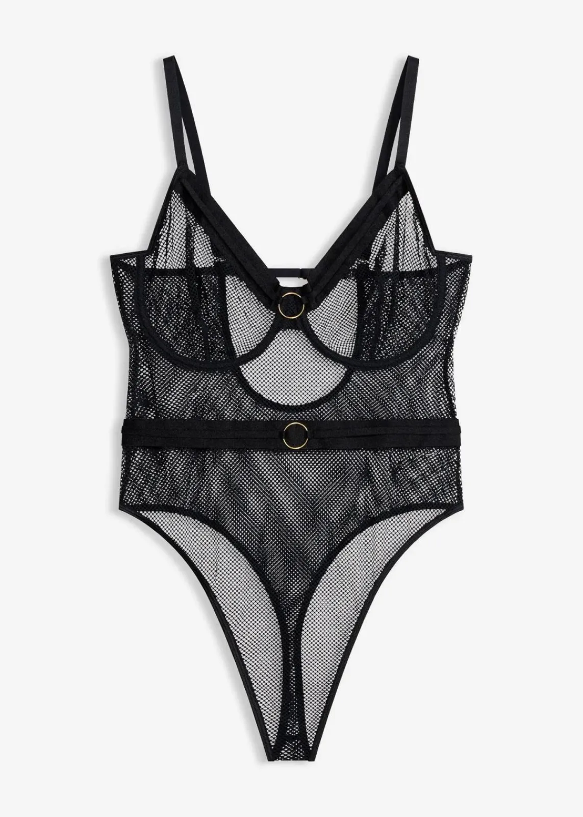 bonprix Wäsche·Große Cups D-H|Wäsche·Erotikwäsche^Stringbody schwarz