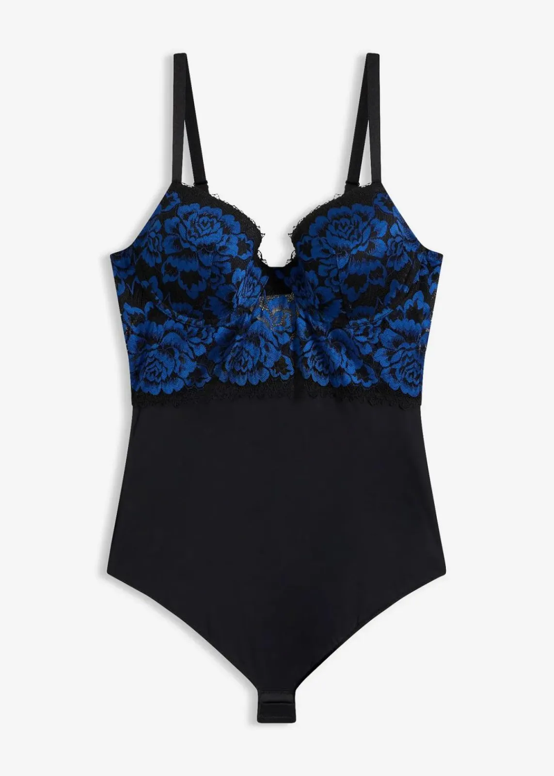bonprix Wäsche·Bodies|Bodies^Stringbody aus Spitze schwarz/nachtblau