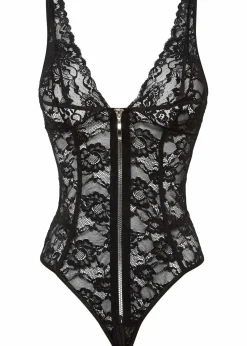 bonprix Wäsche·Erotikwäsche|Erotikwäsche^Stringbody ouvert schwarz
