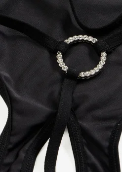 bonprix Wäsche·Erotikwäsche|Erotikwäsche^Stringbody ouvert schwarz