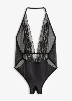 bonprix Wäsche·Erotikwäsche|Erotikwäsche^Stringbody ouvert schwarz