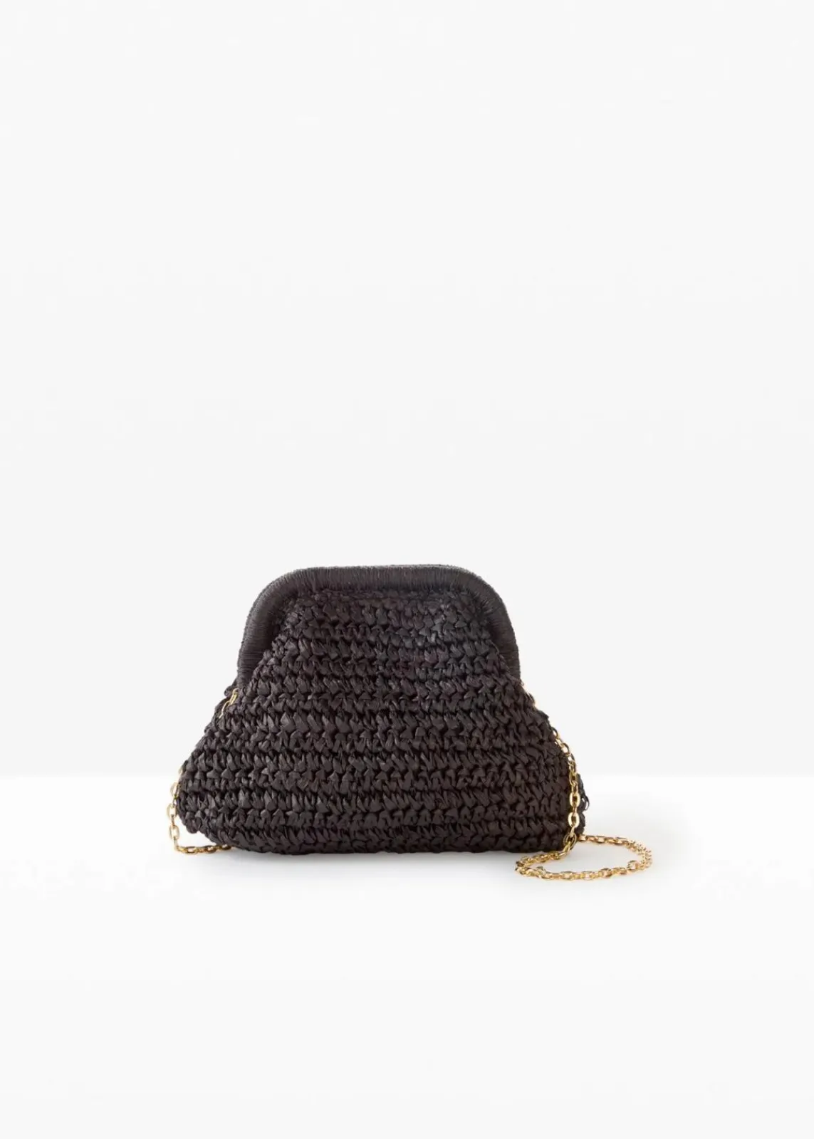 bonprix Taschen^Strohumhängetasche schwarz