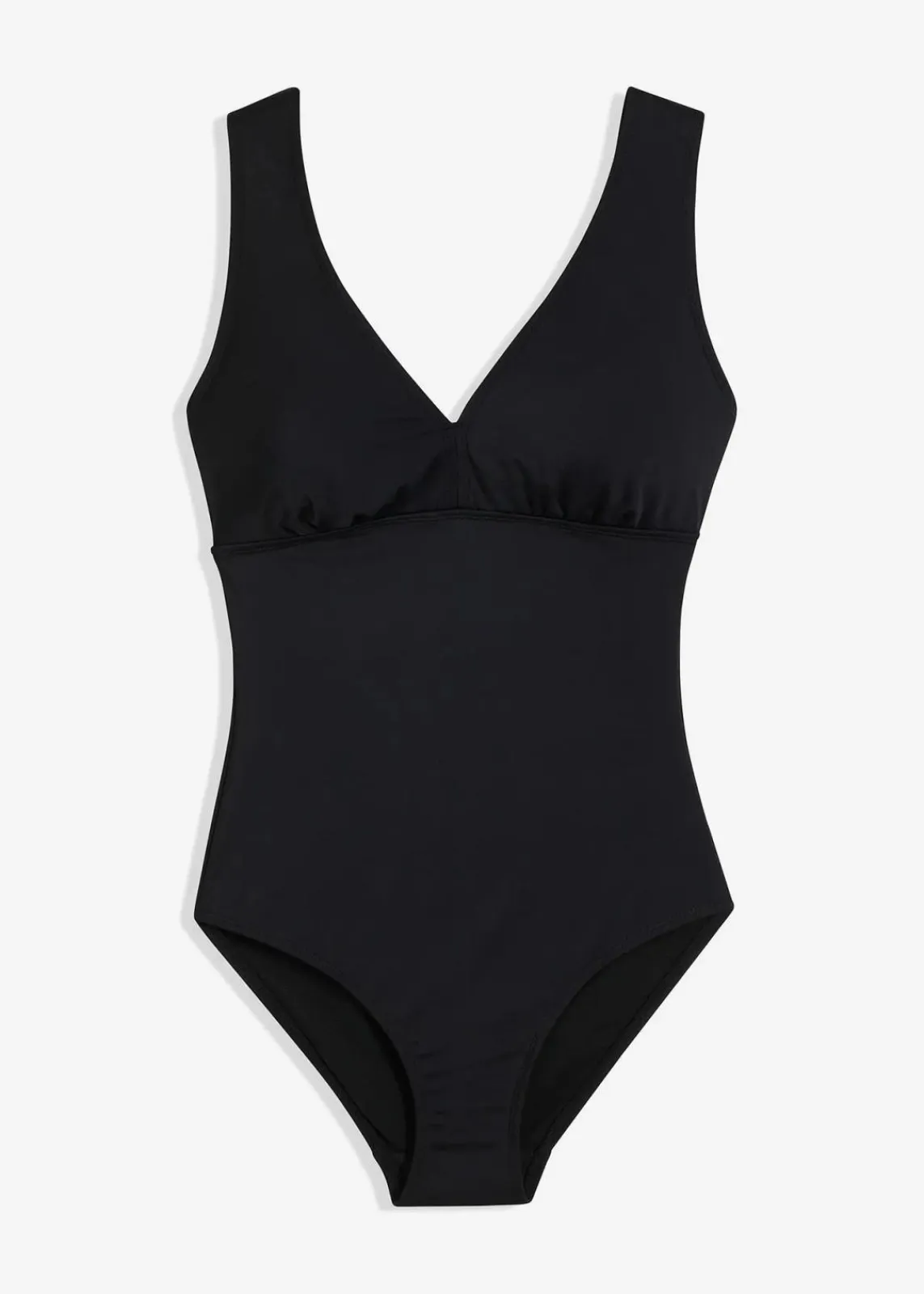 bonprix Nachhaltigere Materialien|Shapewear^Strong Shape-Badeanzug mit V-Ausschnitt schwarz