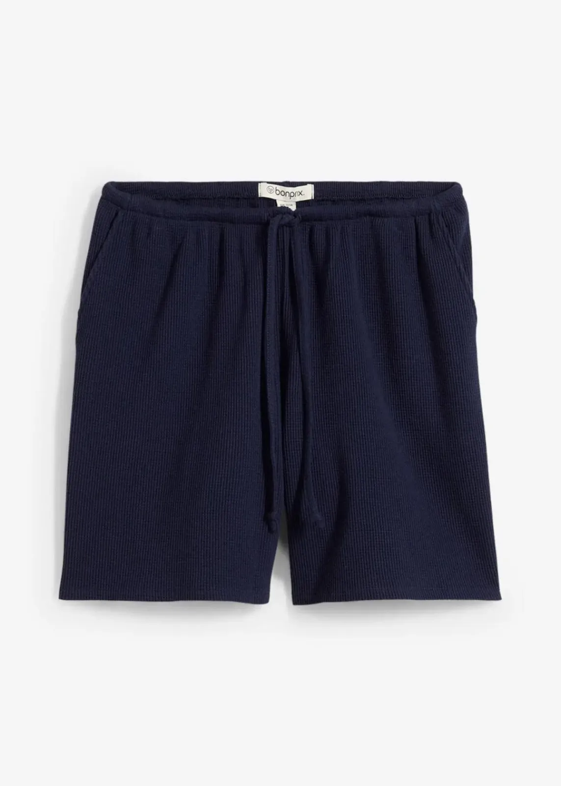 bonprix Hosen|Zweiteiler & Sets^Strukturshorts aus reiner Baumwolle dunkelblau