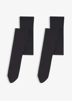 bonprix Wäsche·Socken & Strumpfhosen|Nachhaltigere Materialien^Strumpfhose 50 DEN (2er Pack) schwarz+schwarz